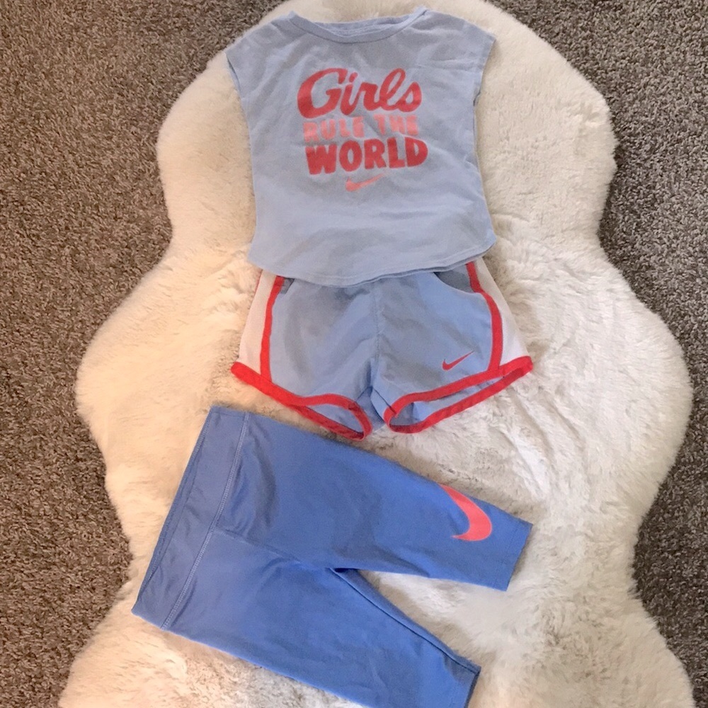 Nike capris and shorts outfit